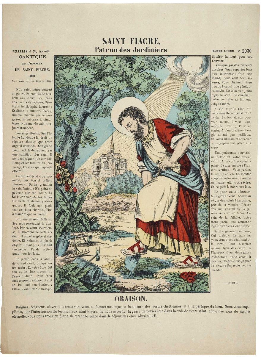 SAINT FIACRE, / Patron des Jardiniers. (titre inscrit)_0